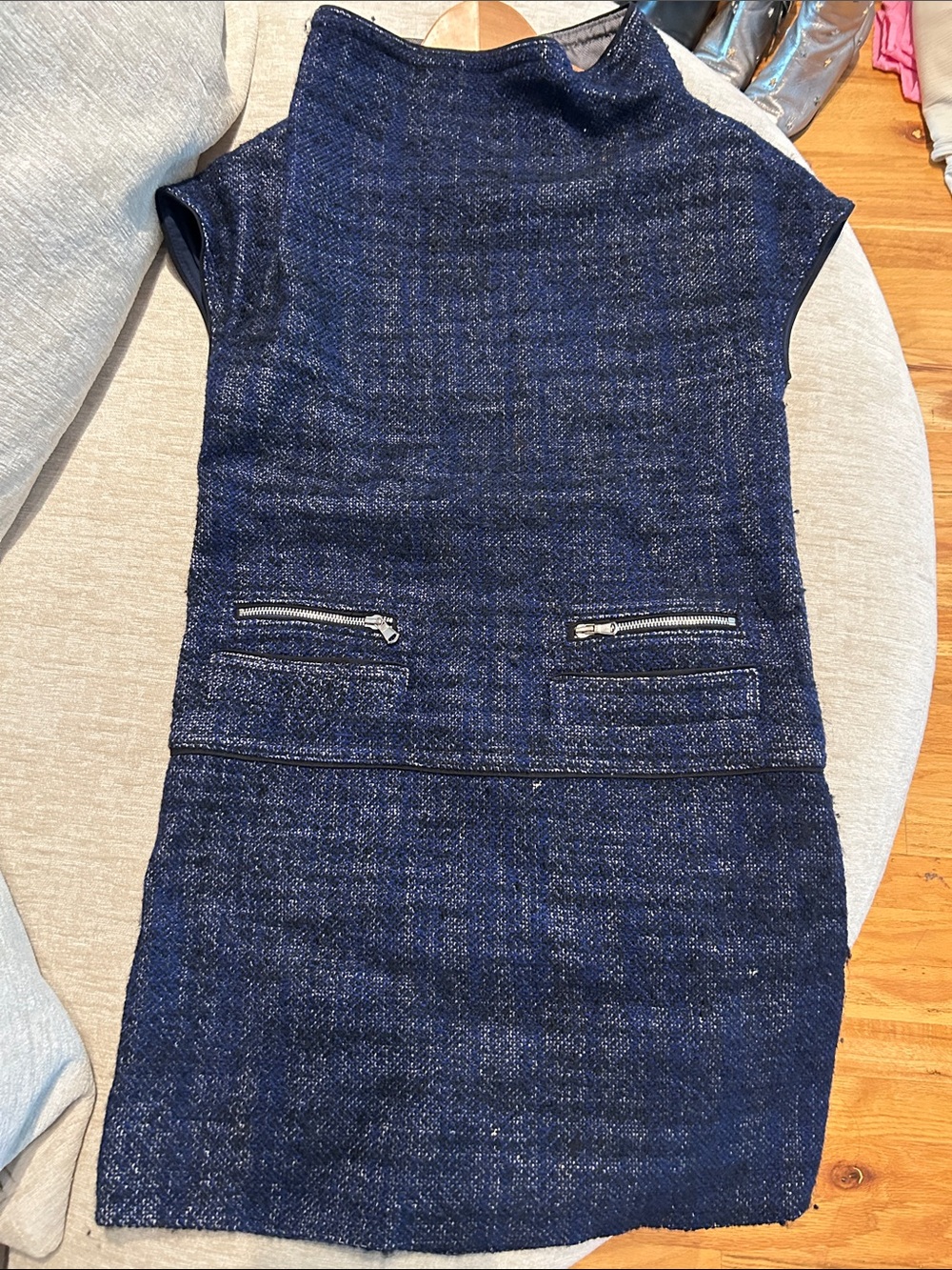 Marc by Marc Jacobs tweed blue dress